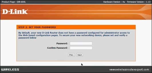 conform your password