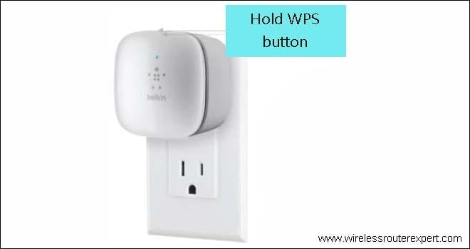 hold belkin wps button