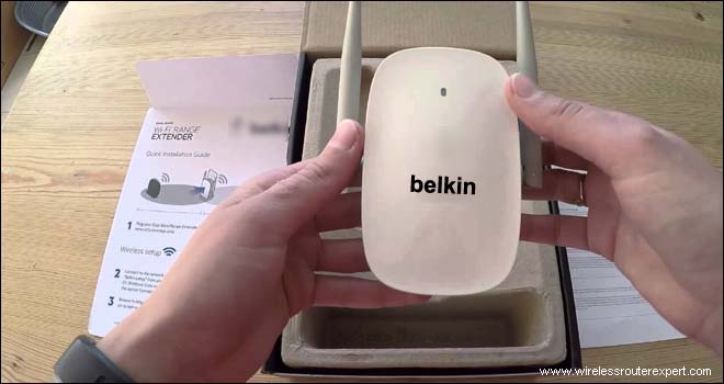 unpack the belkin range extender