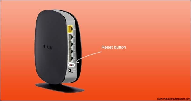 belkin router reset button