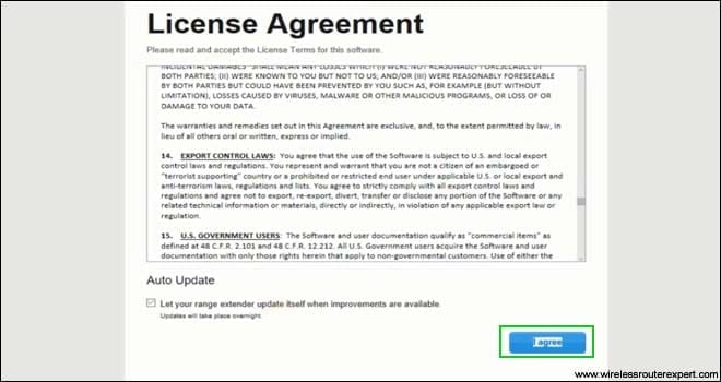 agree with licencse agreement